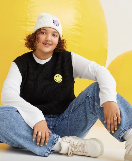 H&amp;M+ Knitted Sweater Vest