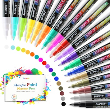 SUPKIZ Acrylic Paint Pens (18 Colors)