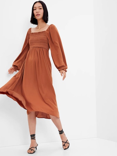 thanksgiving outfit midi dress