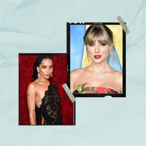 Zoë Kravitz and Taylor Swift in a collage