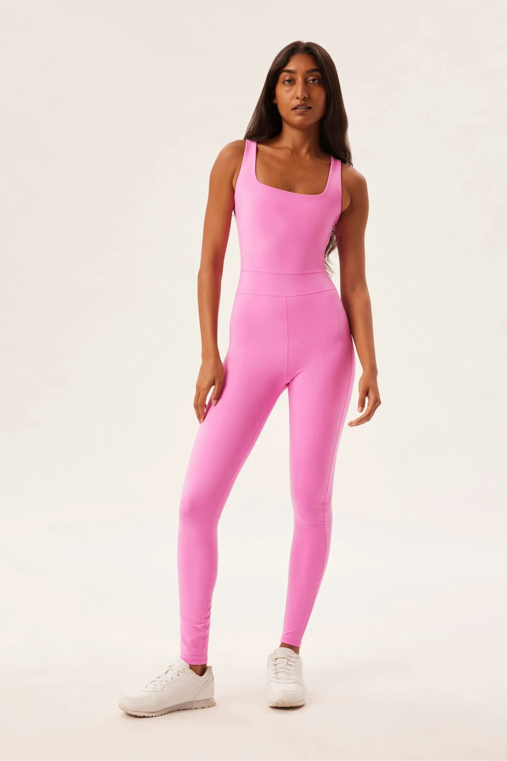 Bubblegum Luxe Paneled Unitard