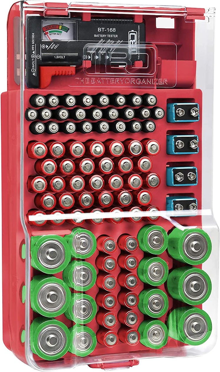 The Battery Organizer and Tester with Cover