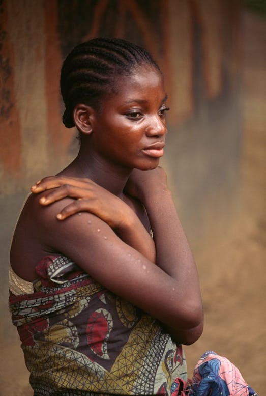 Yacouba woman with cornrows 