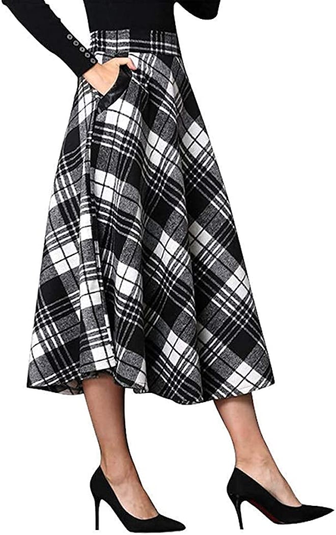 IDEALSANXUN A-Line Maxi Skirt