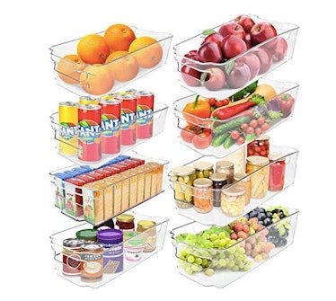 Greenco Refrigerator Organizer Bins (8-Pack)