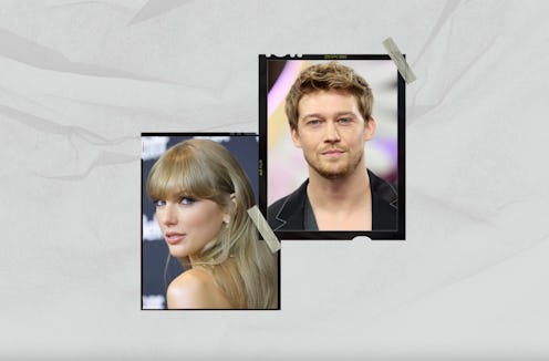 Taylor Swift and Joe Alwyn photos one over the other 
