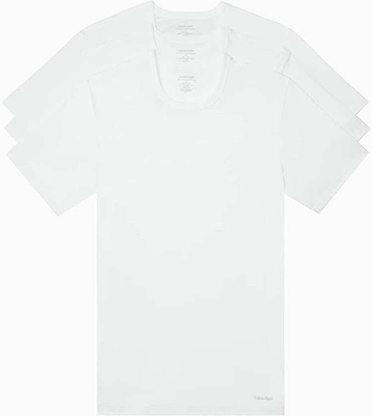 Calvin Klein Cotton Classics Slim Fit Crew Neck T-Shirts (3-Pack)