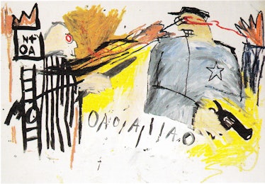 Jean-Michel Basquiat (1960-1988), Untitled (Sheriff), 1981. Collection of Carl Hirschmann. © Estate ...