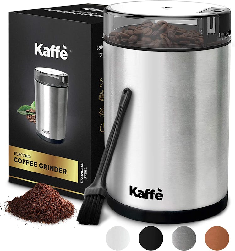 Kaffe Electric Coffee Grinder With Cleaning Brush