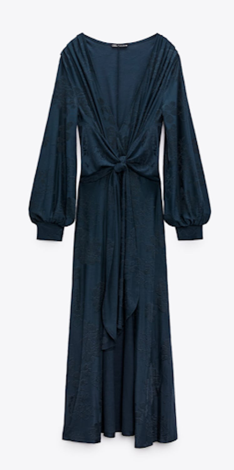 Zara Long Jacquard Dress