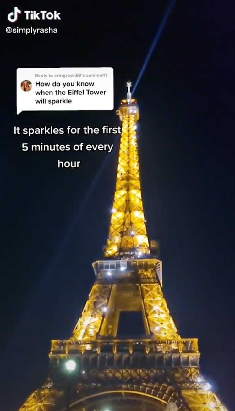 Witnessing The Eiffel Tower light up at night is one thing to do in Paris in 24 hours, according to ...