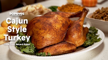 The price of Popeyes' 2022 Cajun-Style Turkey depends on how you order.