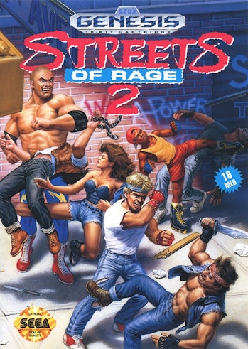 box art from 1992's Streets of Rage 2