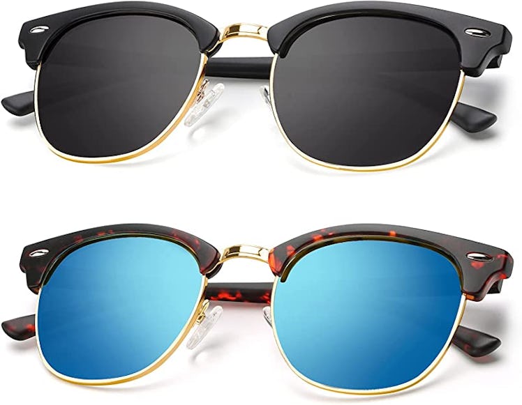 KALIYADI Semi-Rimless Sunglasses (2-Pack)