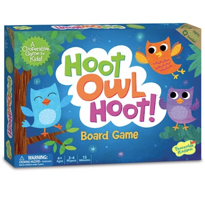 Players as young as four can play this family cooperative board game. 