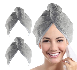 YoulerTex Microfiber Hair Towel (2-Pack)