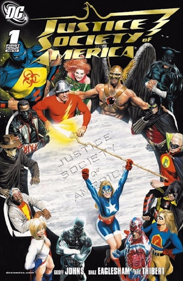 Cover page of the first Justice Society of America comic