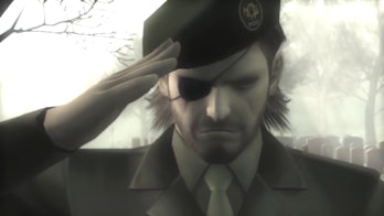 Big Boss Solid Snake in Metal Gear with an eyepatch