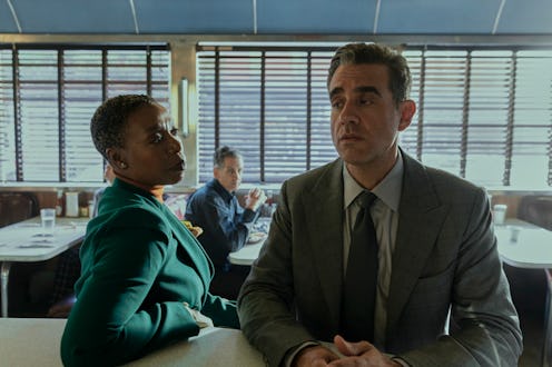 Noma Dumezweni as Theodora Birch, Bobby Cannavale as Dean Brannock in episode 102 of The Watcher.
