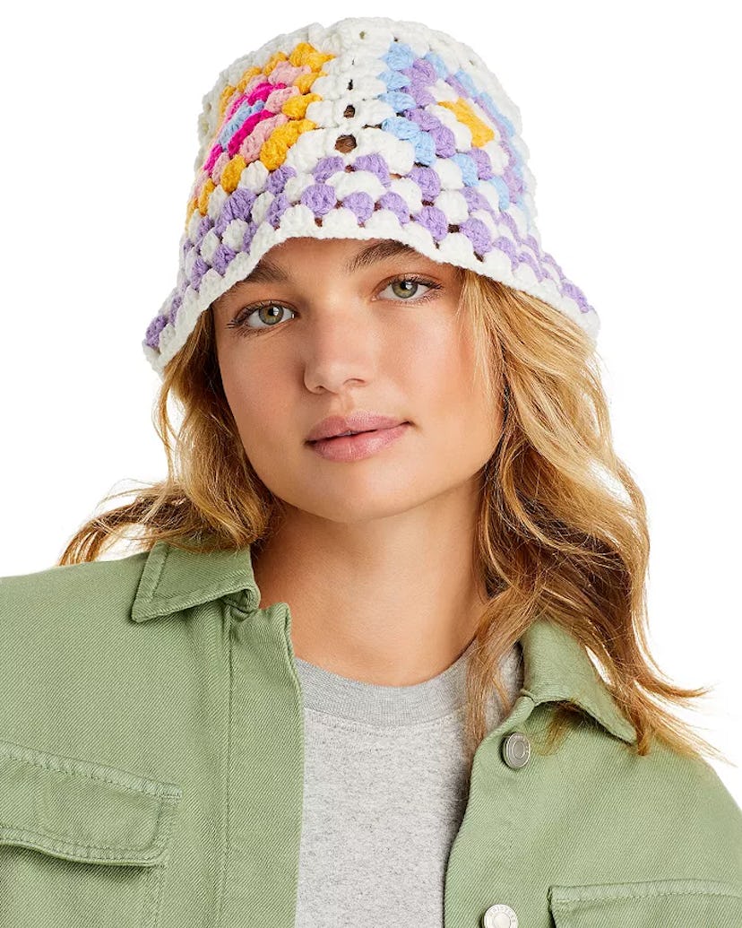 Aqua Crochet Bucket Hat