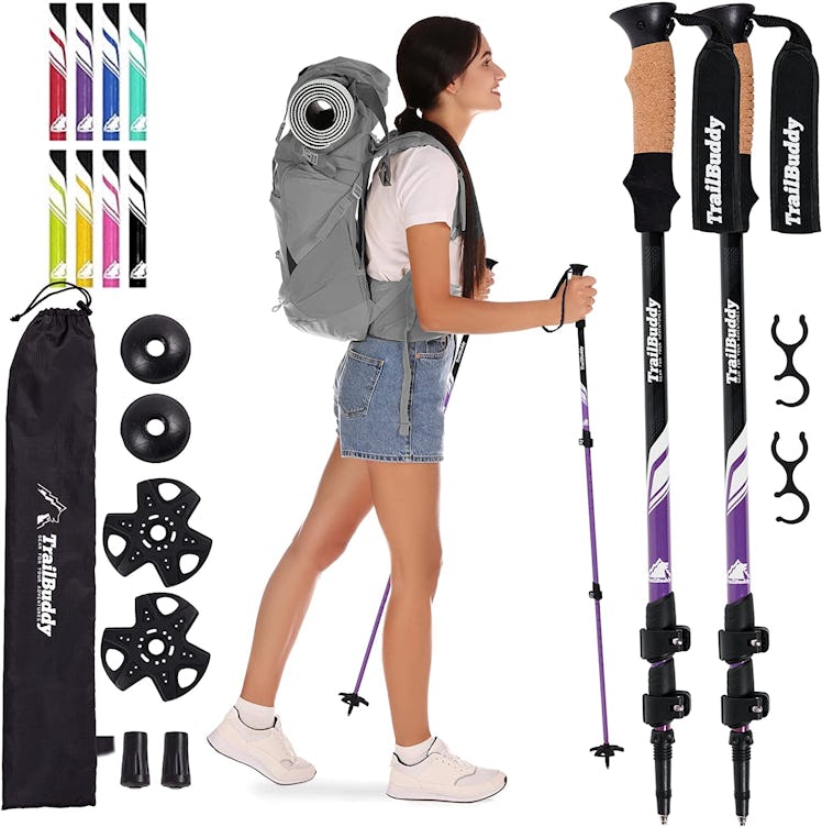 TrailBuddy Collapsible Trekking Poles