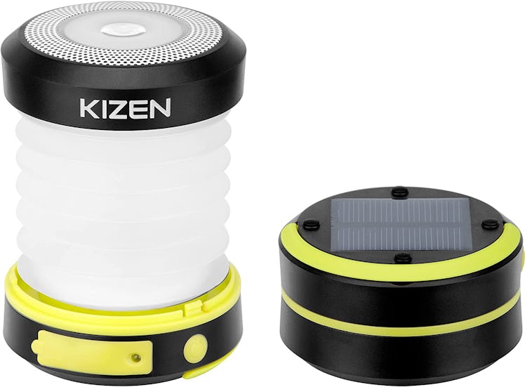 KIZEN Solar Powered Collapsible LED Camping Lantern