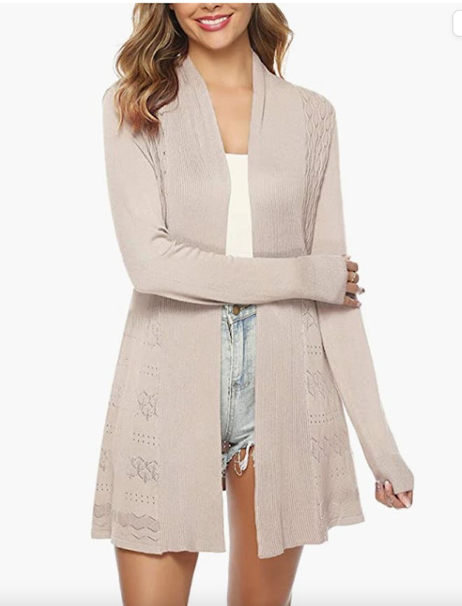 iClosam Open Front Lightweight Cardigan