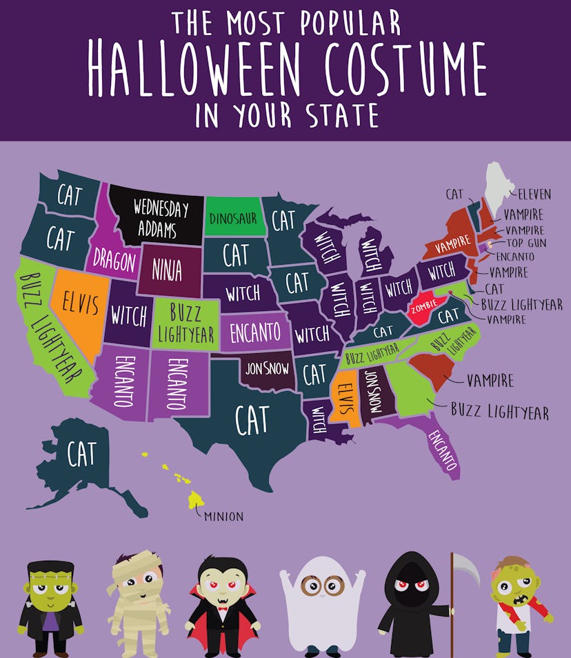 The most searched Halloween costumes in every state.