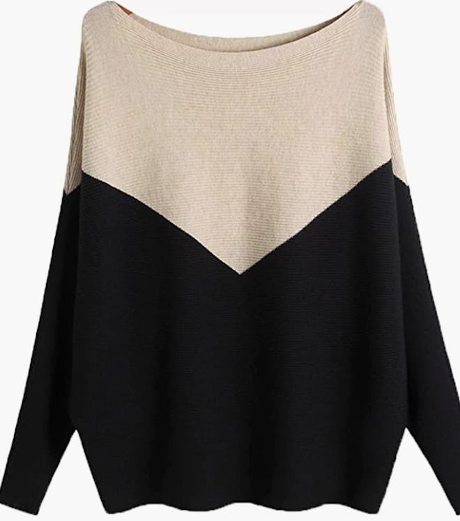 Ckikiou Slouchy Boatneck Sweater