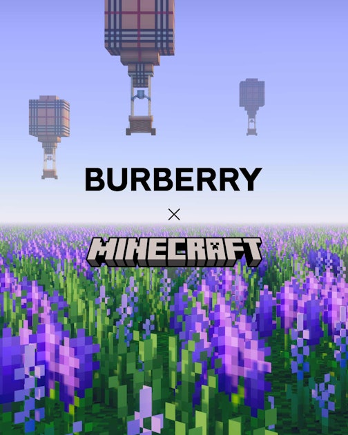 Burberry and Minecraft have collabed to make the most boring merch