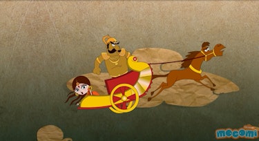 Screenshot from Mocomi Kids’ YouTube video, ‘Ramayana: Story of Diwali "