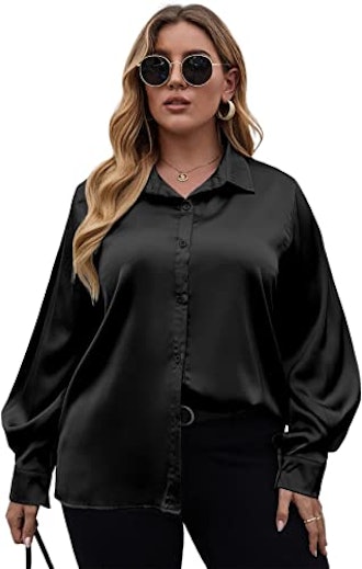 SOLY HUX Satin Button Down