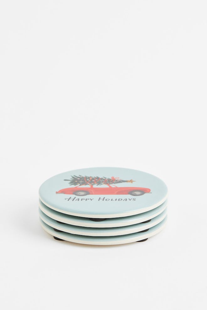 4-pack Stoneware Coasters