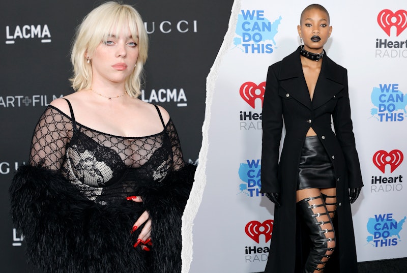 cute goth outfits from billie eilish and willow smith
