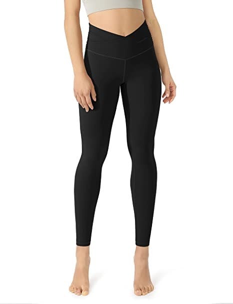 ODODOS Cross-Waist Yoga Leggings