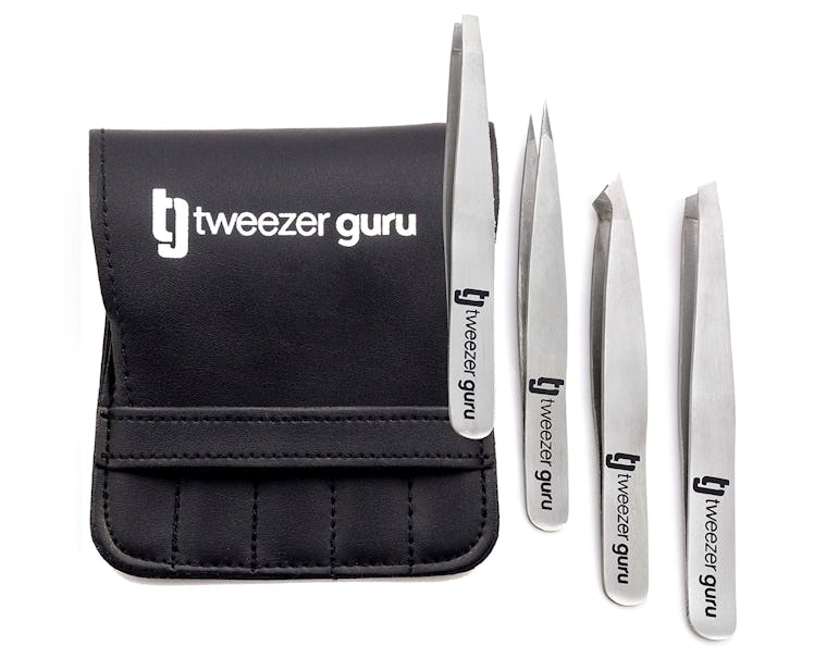 Tweezer Guru Eyebrow Tweezers (4-Piece Set)