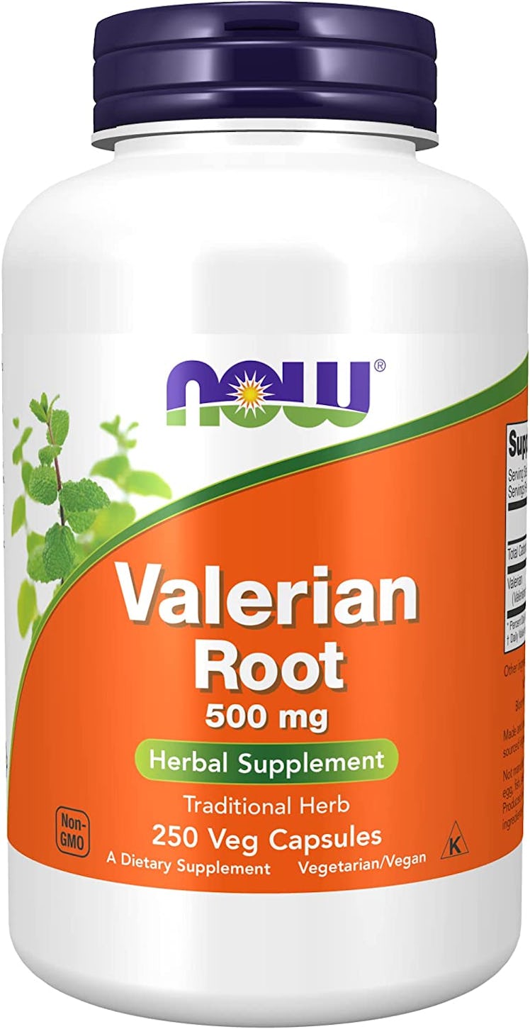 This over-the-counter sleep aid is valerian, a root which may help ease stress.