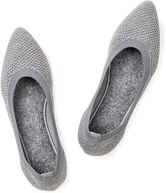Frank Mully Women's Pointed Toe, Knit Ballet Flat