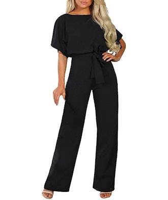 Happy Sailed Belted Wide Leg Jumpsuits