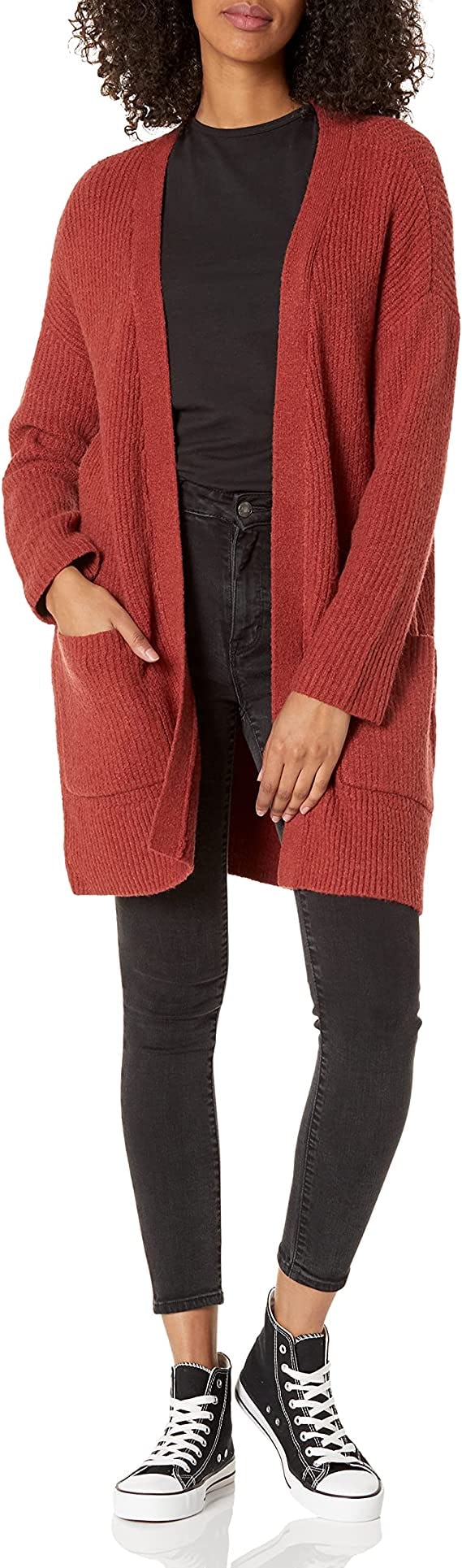Goodthreads Oversized Shaker-Stitch Cardigan