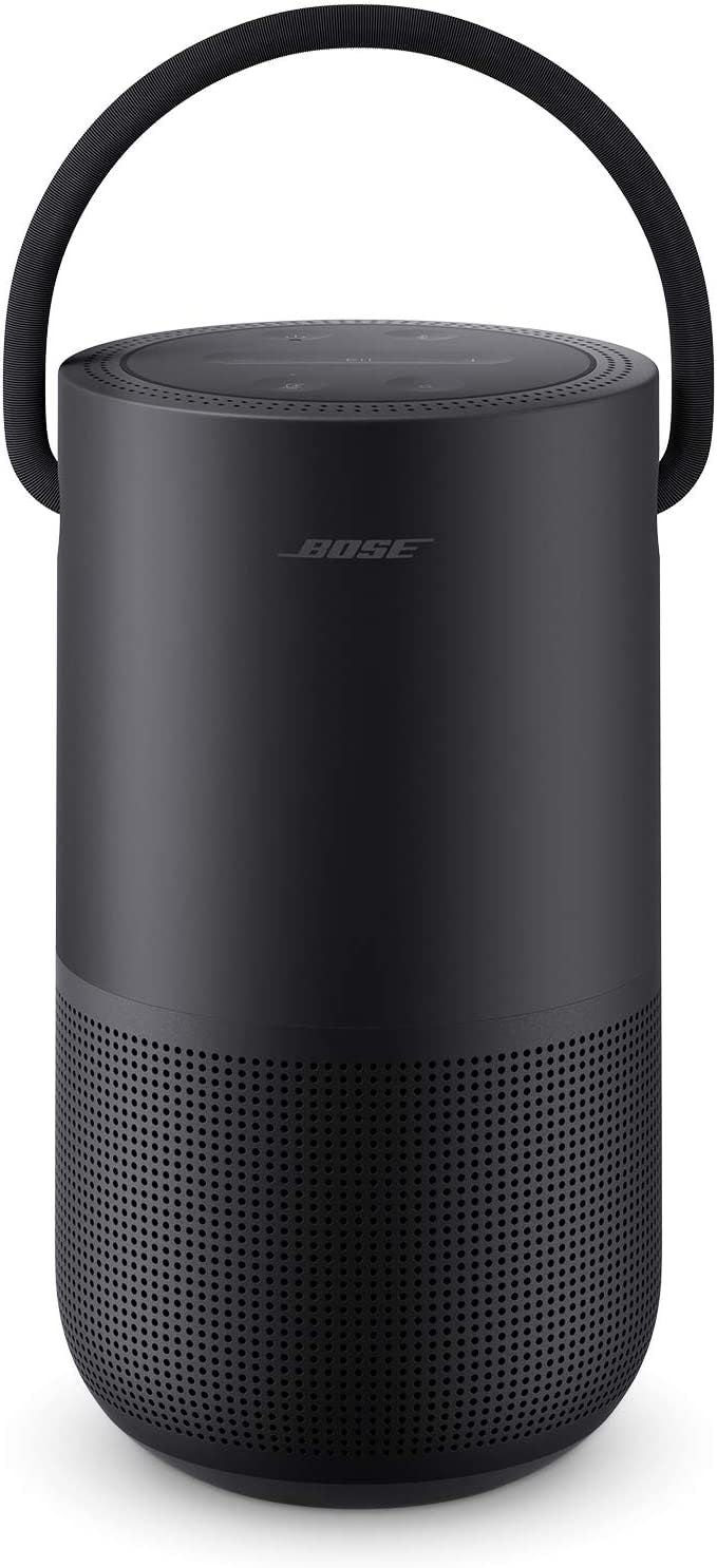 This smart speaker for spotify from Bose is lightweight and splash-resistant.
