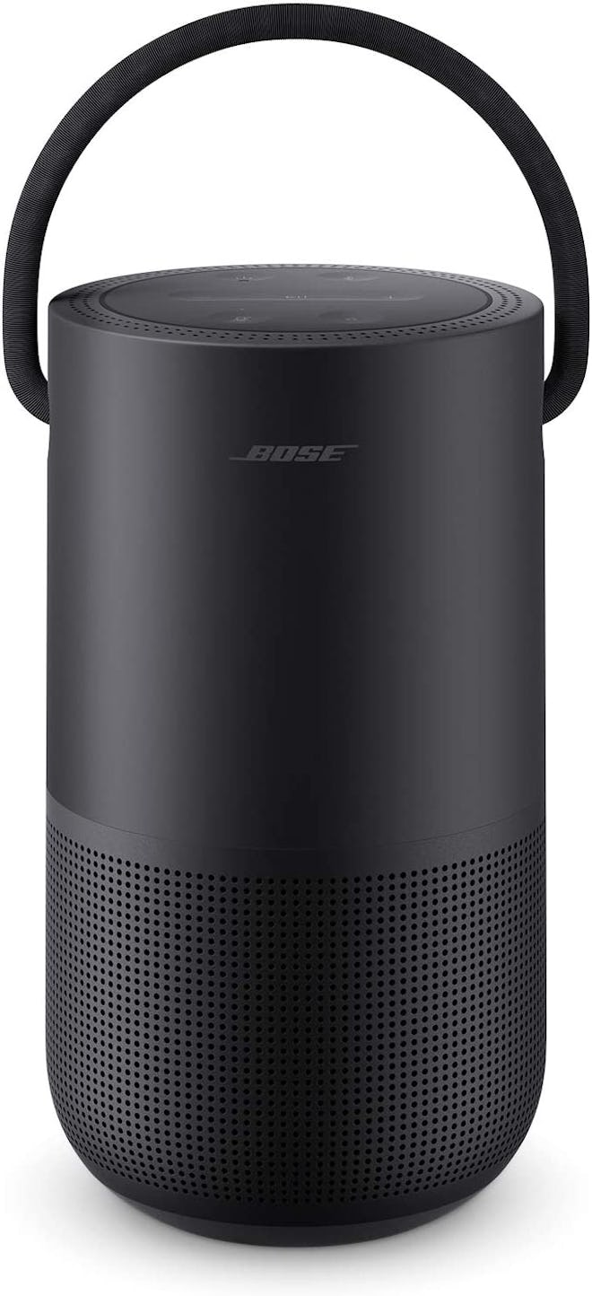 This smart speaker for spotify from Bose is lightweight and splash-resistant.