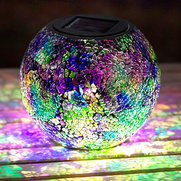 Blazin' Solar Mosaic Lamp