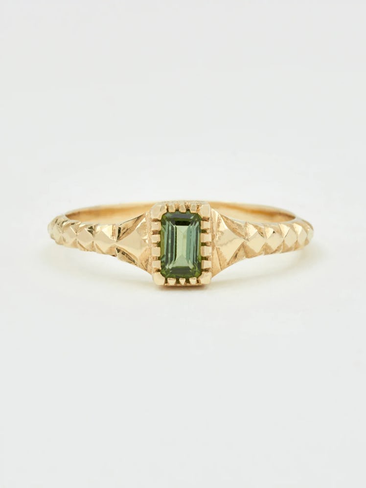 'Asha' Ring | Green Tourmaline