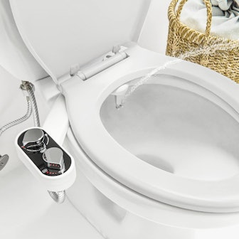 Clear Rear Bidet Toilet Attachment