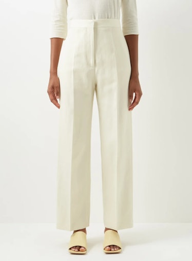 Raey Relaxed Cotton Blend Tailored Trouser