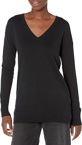 Amazon Essentials Lightweight  V-Neck Tunic Sweater