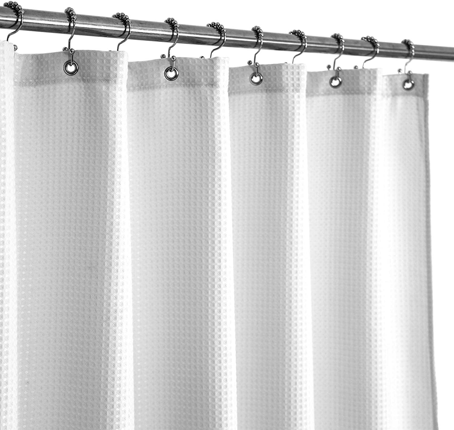 Barossa Design Waffle Weave Fabric Shower Curtain