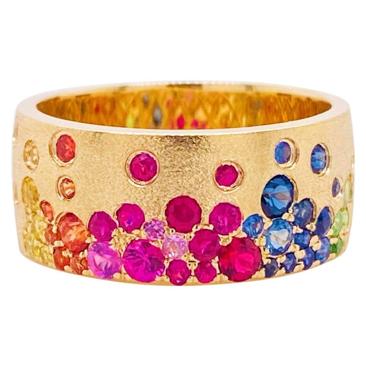Five Star Jewelry chunky bejeweled ring