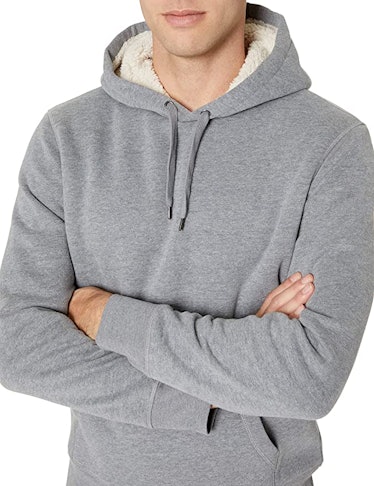 Amazon Essentials Sherpa-Lined Pullover Hoodie Sweatshirt